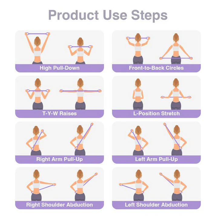 Figure 8 Resistance Bands – Silicone Exercise Bands for Women