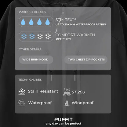 STM-TEX™ One Size Short Oversized Rain Jacket