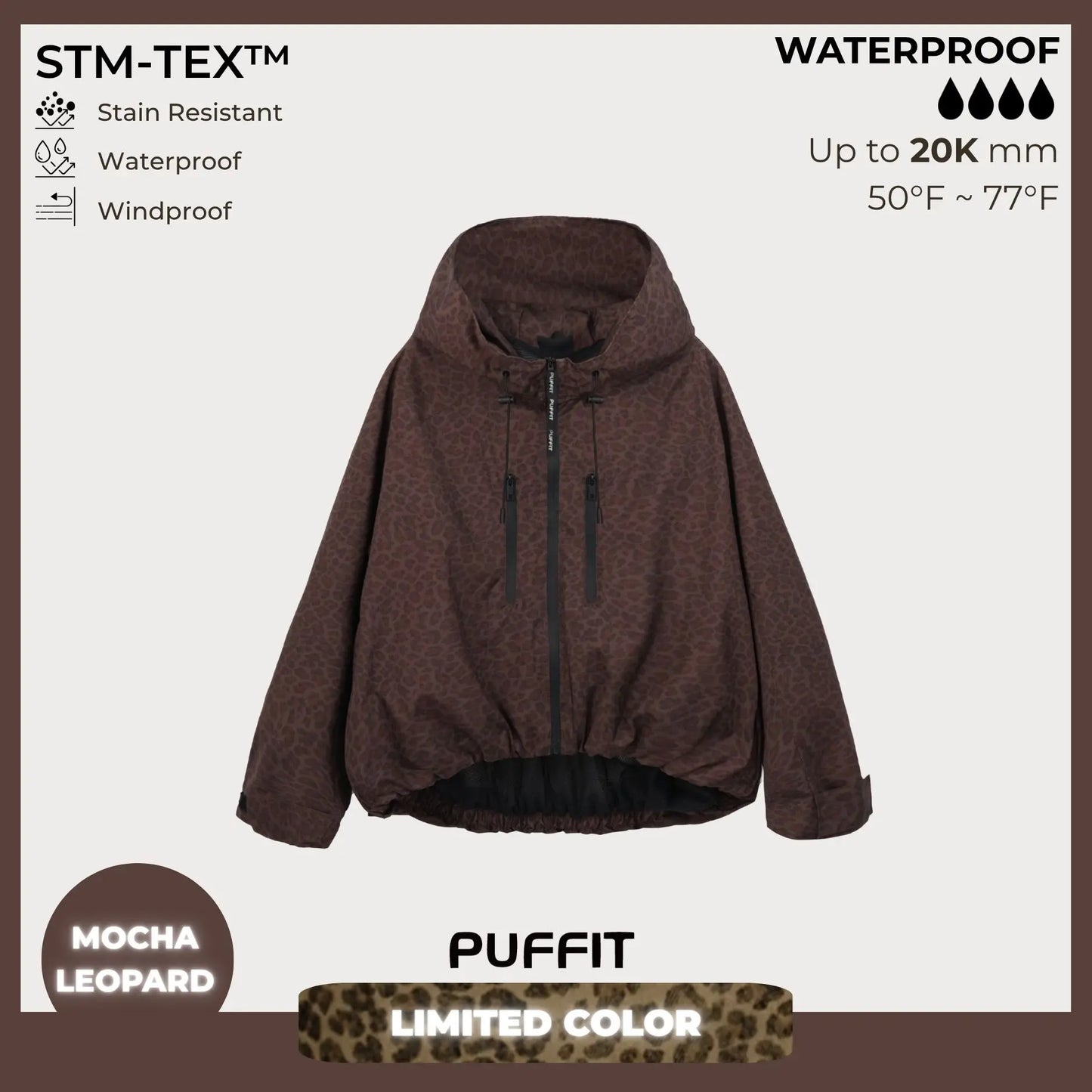 STM-TEX™ One Size Short Oversized Rain Jacket